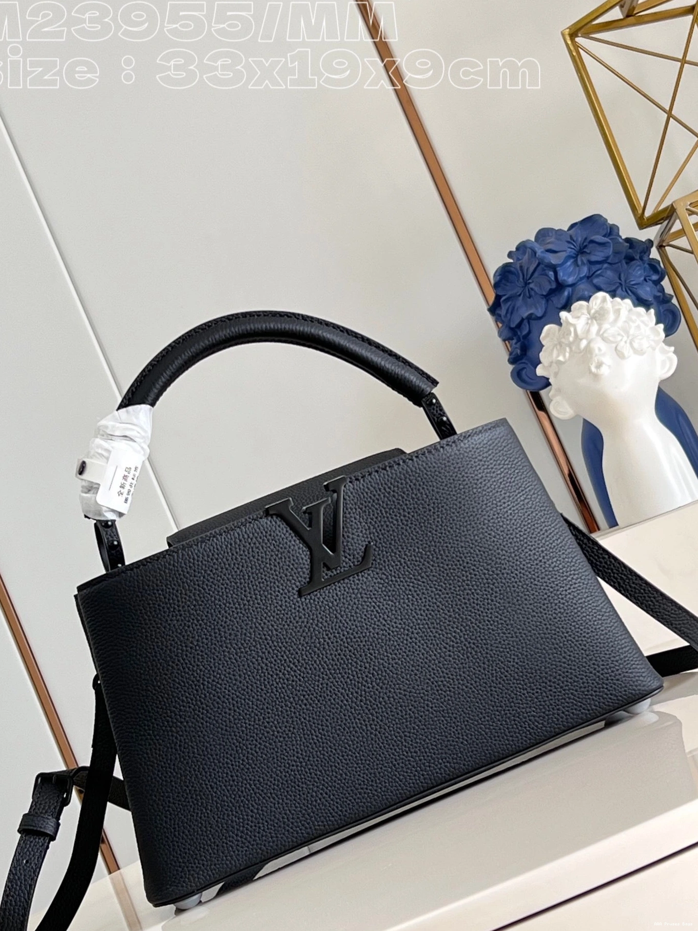 AAA Pruses Bags LOUIS CAPUCINES MM-33*19*9CM VUITTON 0712